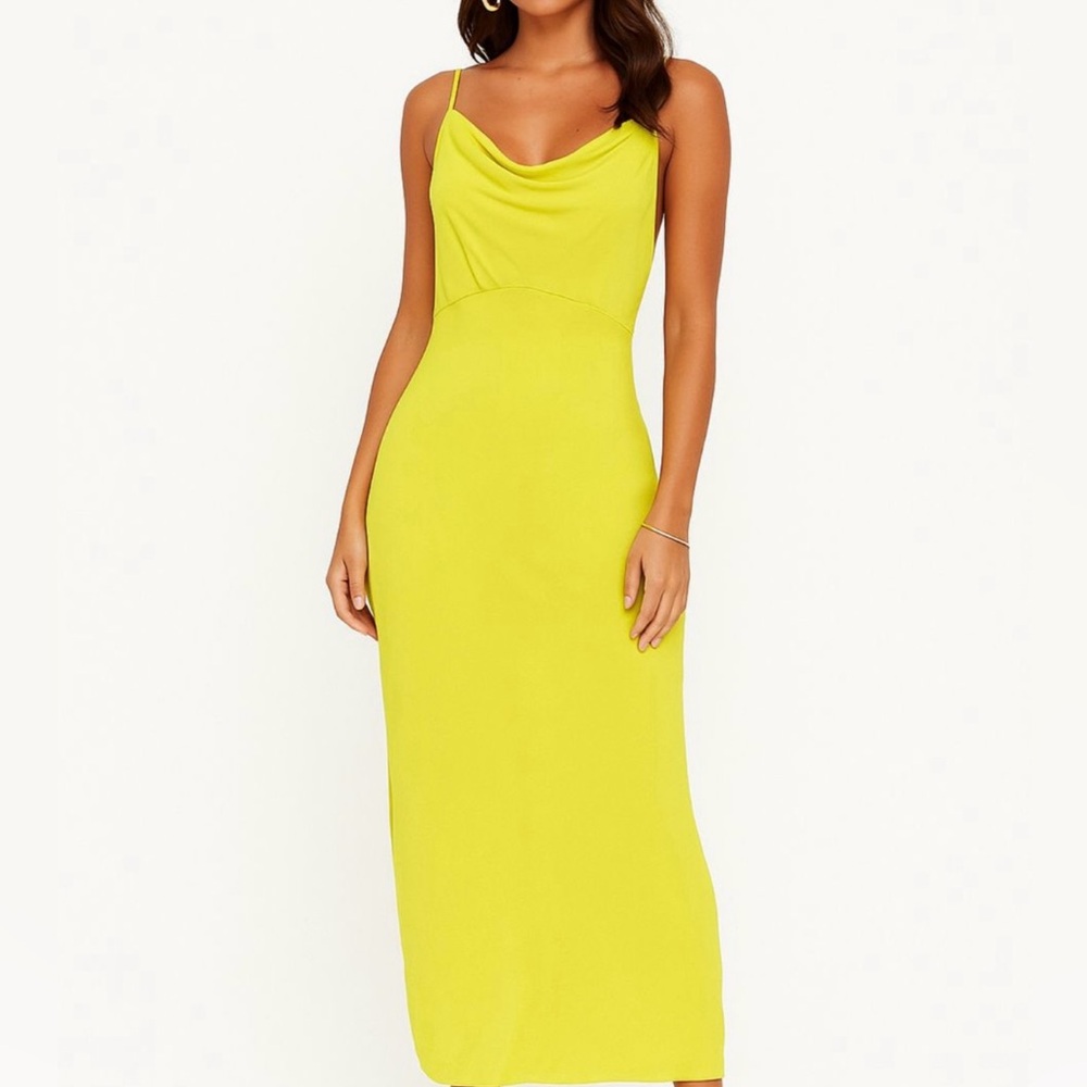Anthropologie Lime Large Dress Size S